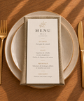 Menu individuel cartonné